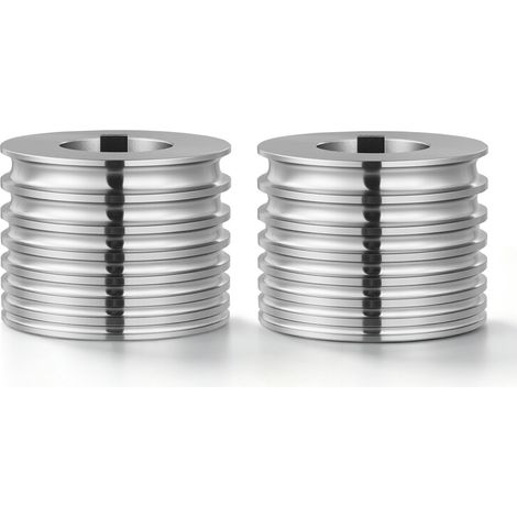 VEVOR Rodillo de Repuesto para Máquina de Laminación de Joyería 2 Piezas, Accesorio de Recambio para Laminadora, 7 Tamaños 2/2,5/3/3,5/4/5/6 mm, Forma Ovalada, Acero Aleado, para Oro Plata Metales