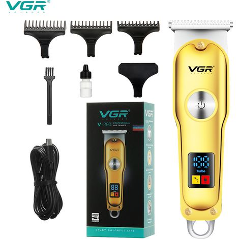 Tondeuse à cheveux électrique, nouveau modèle, écran intelligent, tondeuse portable pour cheveux plaqués en arrière. (1/4)