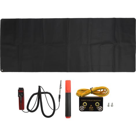 Tapis de mise à la terre pour sommeil réparateur, réduction inflammations et stress, pad de connexion avec bracelet, 180 x 68 cm (1/5)