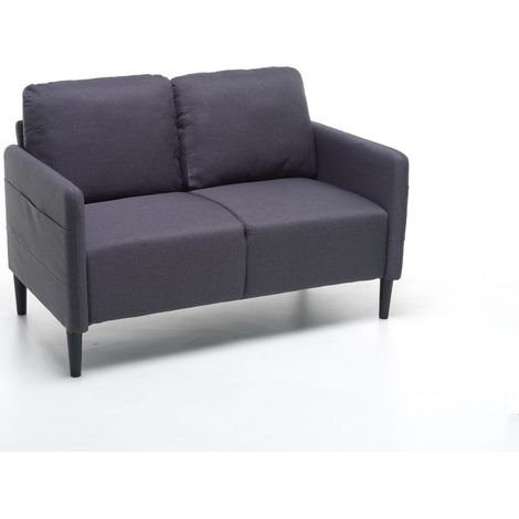 Divano POKER 2 Posti in tessuto Blu Jeans mod. M0689-02 misura 135x81xH90 cm