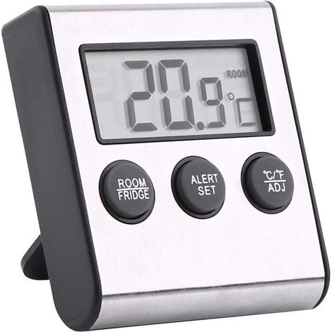 Réfrigérateur, Thermomètre Digital LCD avec Sonde, Moniteur de Température -50 ℃ à 70℃ pour Réfrigérateur (1/5)