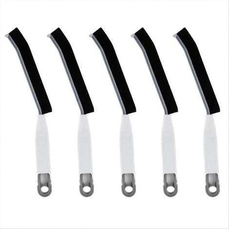 Brosse multifonctionnelle longue pour les recoins, brosse de nettoyage à poils durs, noire (1/5)