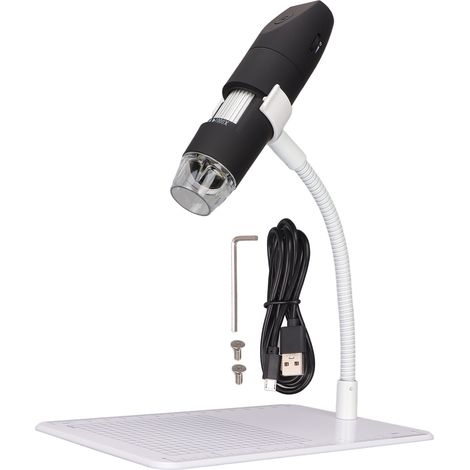 Microscope numérique WiFi HD sans fil 50x-1000x 8 LED, caméra portable pour smartphone Android et PC (1/5)