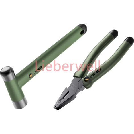 Deli – ensemble d'outils manuels multifonctions, outils pour le travail du bois, ruban à mesurer, clé à marteau, combinaison multi-outils, Kit d'outils de réparation domestique (1/5)