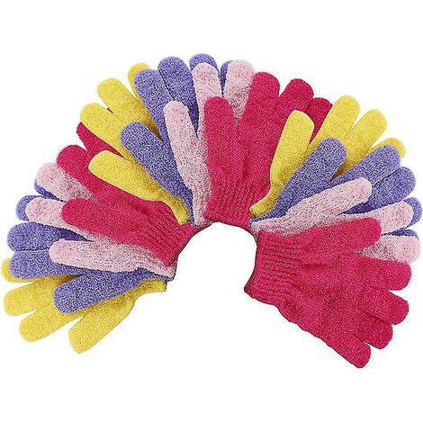 12 Stück Fünf-Finger-Badehandschuhe
