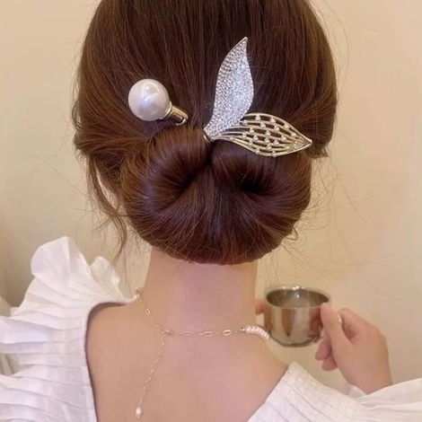 Ins Style Eleganter Lockenstab für lässige Haare, Haarknoten-Accessoires mit Drehfunktion, Flechtclips [H514] (1/4)