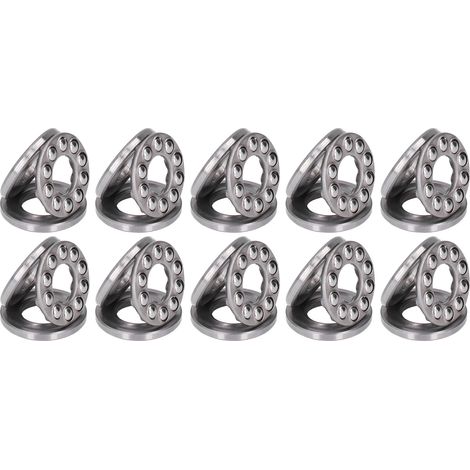Kit de remplacement pour 10 roulements à billes de butée unidirectionnels (compatible avec l'appareil 51201) (1/5)