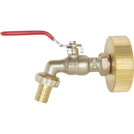 Kit complet récupérateur eau de pluie - Robinet et raccord pour cuve 1000L (1/4)