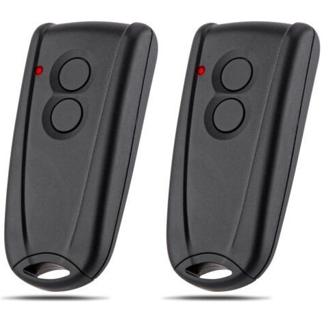 Télécommande de porte de garage, télécommande de porte de volet roulant sans fil à 2 boutons 433MHZ, compatible avec Ecostar RSC2-433, télécommande de porte RSE2-433, paquet de 2 (1/5)
