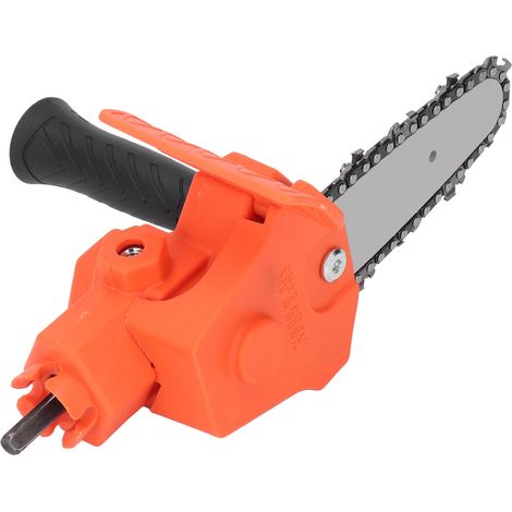 Adaptateur Perceuse en Scie Électrique Tête de Conversion Orange Portable Chaîne Scie (1/5)