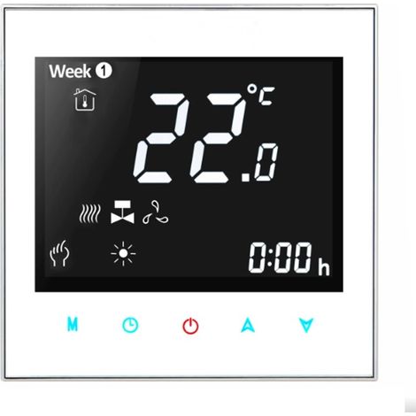 Termostato WiFi Beca BAC-2000ELW Fan Coil Bianco