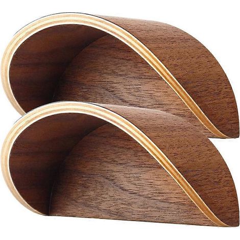 Wandmontierter Hutständer für Cowboyhüte, Set aus 2 Holzhalterungen mit seidenmatter Oberfläche, Krempenschutz zur Aufbewahrung von Westernhüten (1/5)