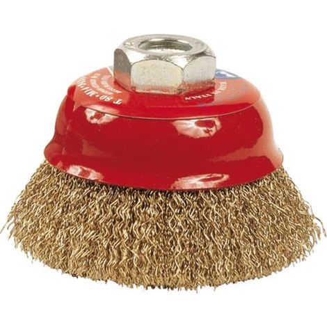 Cepillo taza ø púas 0,30 mm Ratio - talla ø 100 mm.