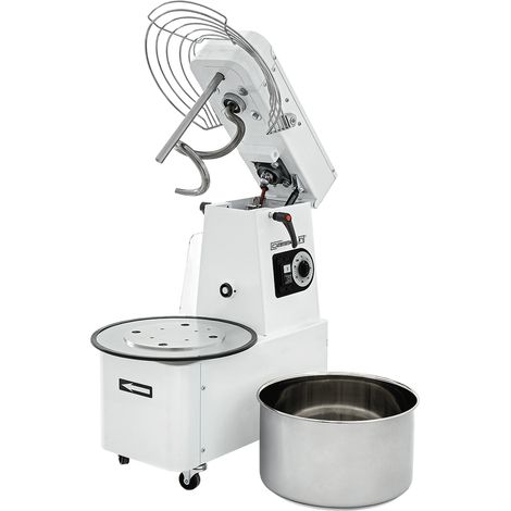 Pétrin à spirale professionnel - 25Kg - Tête relevable - Cuve amovible 32L - Casselin