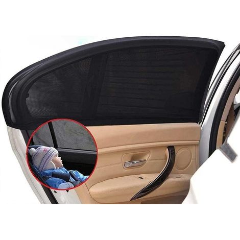 2 Pièces Pare Soleil pour Vitre de Voiture, Sac de Rangement fourni, Pare-Soleil Voiture Bébé, Enfants et Animaux de Compagnie, Compatible avec la Plupart des Auto (1/4)