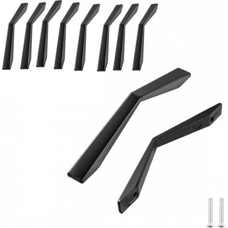 Lot de 10pcs Poignee de Meuble Cuisine Entraxe 96mm Poignet de Porte Cuisine Noir Alliage D'aluminium Poignée Meuble pour Décoration Meubles Cuisine Avec Vis(25mm) (1/5)