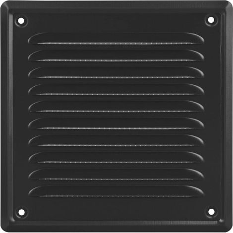 Jalleria Lüftungsgitter – Rechteckiges Lüftungsgitter 14 x 14 cm – Außenlüftungsgitter – Lüftungsgitter – metallisches Vetiver – Netz für Moskitonetz – Wandgitter FLITI (1/4)