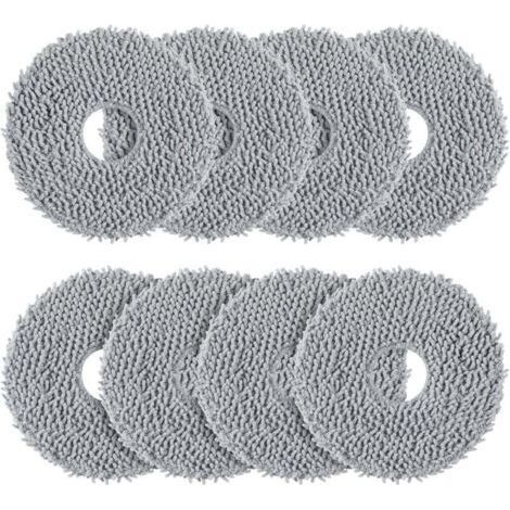 qrevo Pack of 8 cleaning cloths compatible with Roborock Saros 10R / Qrevo / Qrevo Master / Qrevo Slim / Qrevo MaxV / Qrevo Curve / Qrevo Pro / Qrevo S Robot Vacuum Cleaners. Washable and (1/5)