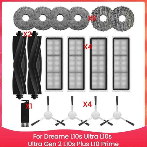 Pièces de rechange pour les balais L10s Ultra, L10s Ultra Gen 2, L10s Plus et L10 Prime : filtres HEPA, brosses latérales principales (1/5)