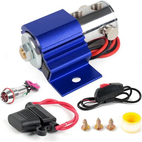 Kit de blocage de câble de frein avant avec valve électromagnétique - Bleu