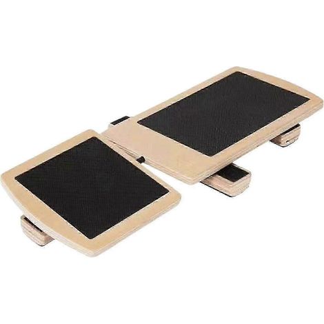 Planche d'équilibre en bois pour exercices des pieds et des jambes - Robuste (1/5)