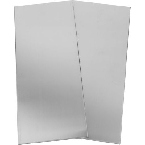 2 Pièces Plaques de Porte Métalliques Autocollantes Lot de Plaques Inox Brossé Vierges pour Bureaux Écoles Hôpitaux Hôtels Appartements Installation sans Perçage (1/5)