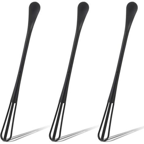 3 mini batidores de huevos - mini batidores de huevos multifuncionales - aptos para cocinar - mini batidores de huevos - mini batidores de huevos para mezclar - batir huevos - batir (1/2)