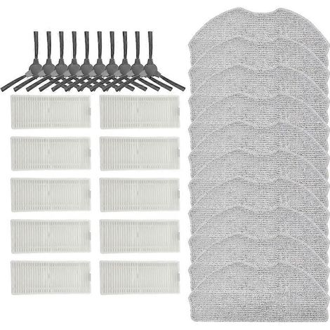 Kompatibel mit ROPVACNIC S1 / Tipdiy G90 / VIPSUN Z1 – Zubehör: Seitenbürste, Filter und Set für Saugroboter und Bodenwischer (1/5)