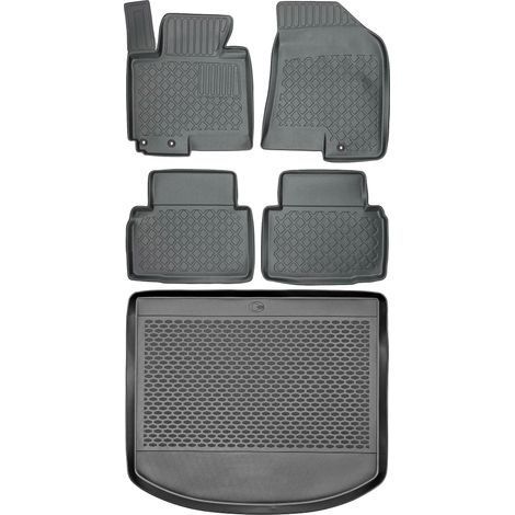 Ensemble de tapis de sol et de coffre pour Kia Sportage III SUV (2010-2016). (1/5)