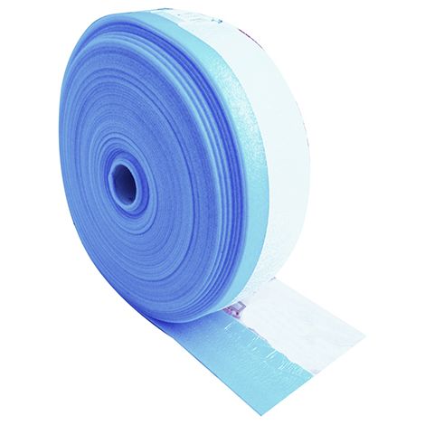 STRISCIA PERIMETRALE ADESIVIZZATA AZZURRA SP 8 H15 ATON- H. 150 x 8 mm- ATON- metri 25