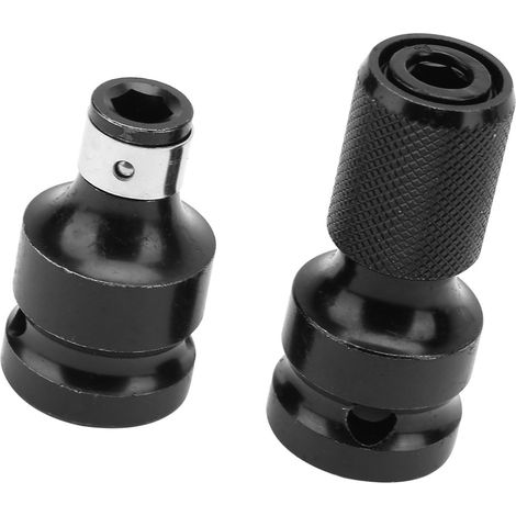2 adaptateurs de douille télescopique femelle hexagonale 1/2" à 1/4" pour clé électrique (1/5)