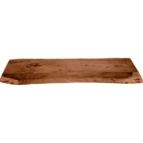 Tischplatte Baumkante Akazie Nuss 120 x 40 cm CURTIS (1/5)