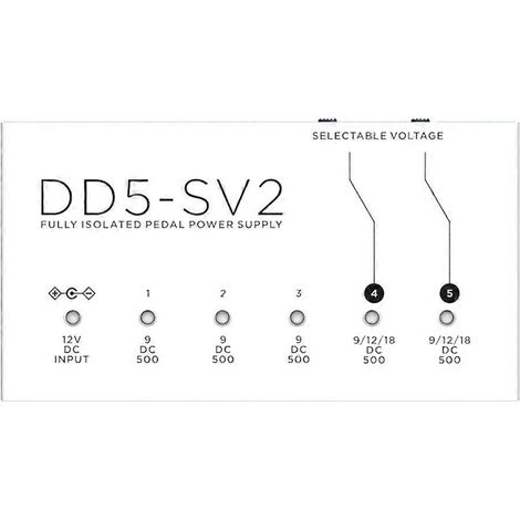 Netzteil für das DD5-SV2 Effektpedal: vollständig isolierter Filter, Rauschunterdrückung, digitaler Hochleistungseffekt, EU-Stecker. (1/5)