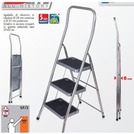 1PZ SGABELLO IN ACCIAIO SUPER EFFE 3 gradini (1/2)