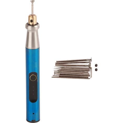 Stylo graveur sans fil rechargeable mini avec réglage 3 vitesses pour découpe 3,6 V CC (1/5)
