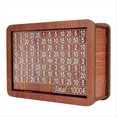 Tirelire pour enfant adulte, avec compteur, boîte à économies, 1000 (1/5)