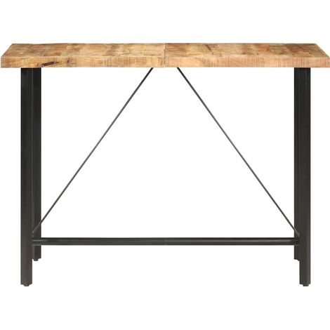 Maison Exclusive - Tavolo da Bar 150x70x107 cm in Legno Ruvido di Mango (1/5)