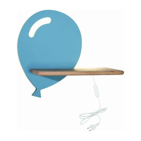 Applique murale Candellux Baloon bleue bois LED 4W 4000K