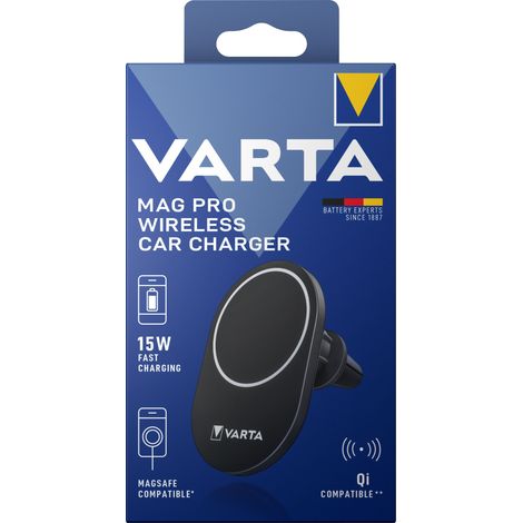 Varta Mag Pro Qi Wireless Car Charger 15W 57902101111 Ladegeräte - Induktion