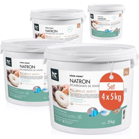 4x5 kg Natron Backsoda Natriumhydrogencarbonat in Lebensmittelqualität