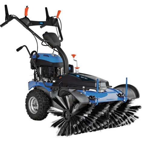 Güde Kehrmaschine Benzin GKM 100.1 1m Breite mit Besen, Schneeschild und Auffangbehälter (1/5)
