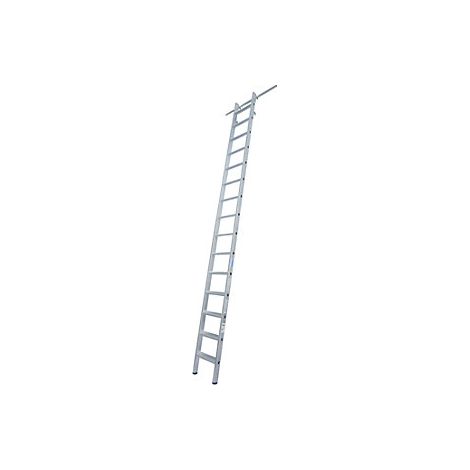 Escalera para estanterías de peldaños planos  se puede enganchar