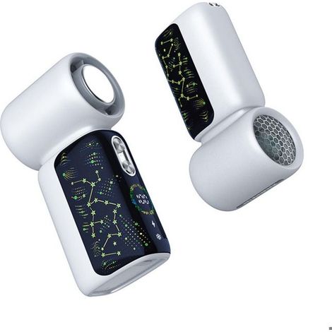 Ventilateur de main 1800mAh 100 vitesses, USB rechargeable, effet galaxie & portable pour extérieur (1/5)