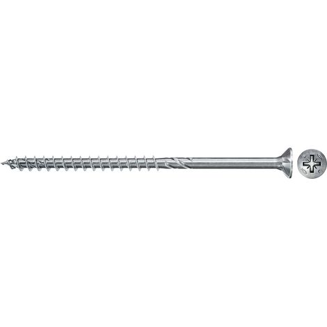 Fischer 200x Power-Fast II FPF II CZP 4 x 50 mm BC Senkkopf mit Kreuzschlitz PZ2 Teilgewinde galvanisch verzinkt blau passiviert - 670223