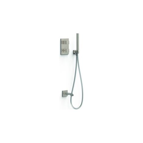 Kit robinet thermostatique encastré 2 voies pour baignoire et douche Therm-box Acier - TRES 00635006AC