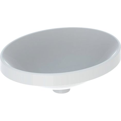 Lavabo encastrado ovalado VariForm de Geberit, 500x400mm, sin (1/3)