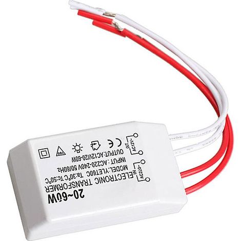 【2F】Transformateur électronique pour projecteur halogène 12 V 20-60 W
