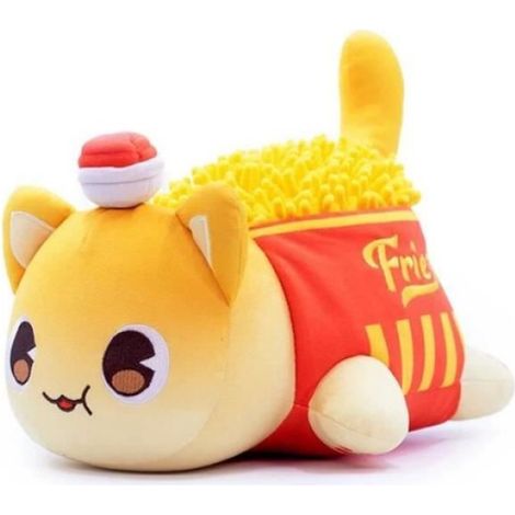 Frites - Meemeow Aphmau-Jouets en peluche pour chats, Nourriture Meemeows, Peluche, Lapin, Ahpmau, Frites, Ha (1/4)