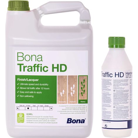 BONA TRAFFIC HD extra matt 2K 4,95 Liter 4,5 L + 0,45 HD Härter (1/5)
