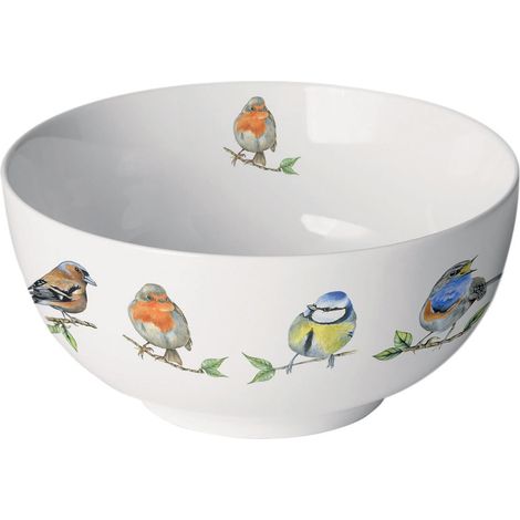 Bol en Porcelaine Fine - oiseaux